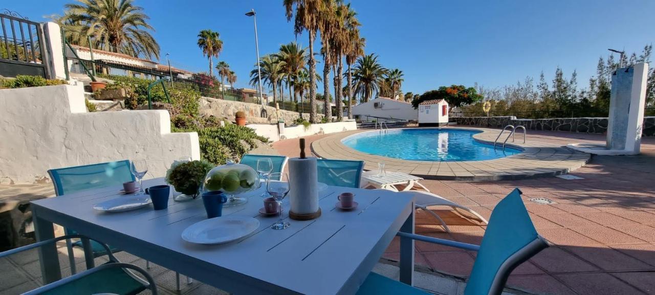 Arguineguin, Two Bedrooms Bungalow, Pool & Wifi エクステリア 写真